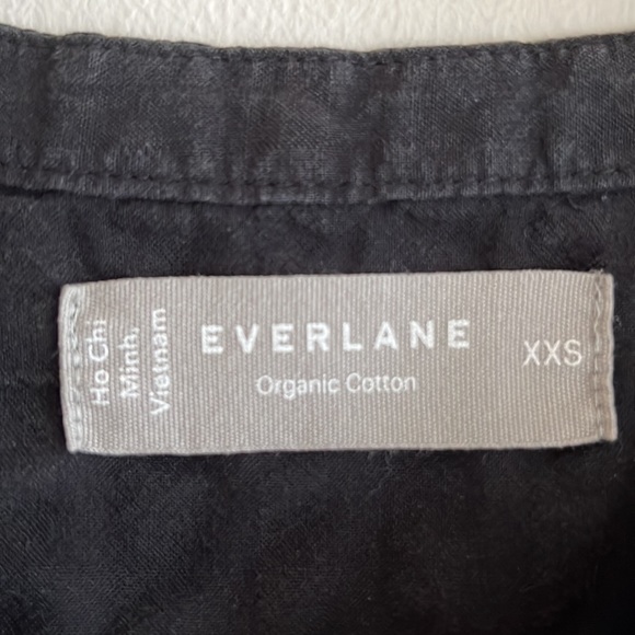 Navy cotton xxs everlane muumuu beach dress - Picture 2 of 4